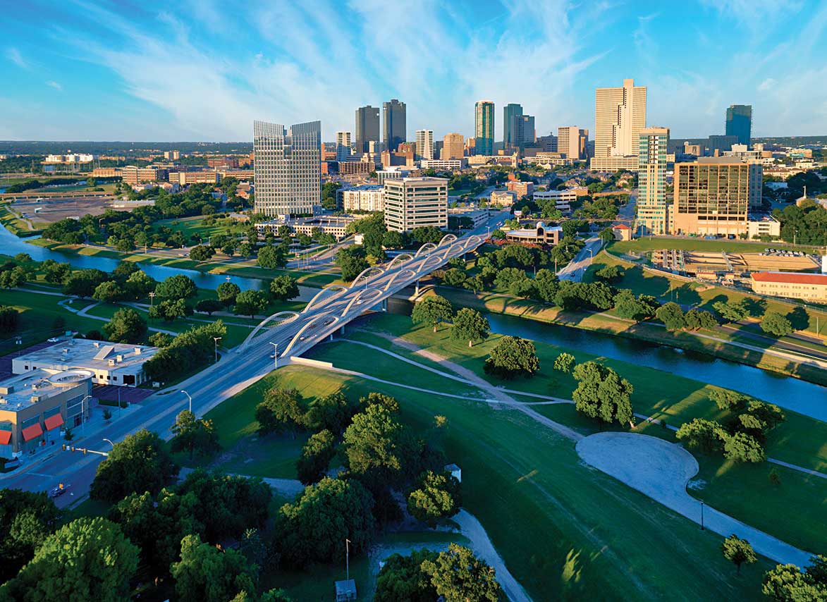 Fort Worth TX City Skyline