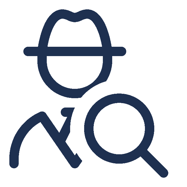 Agent with Magnifying Glass icon